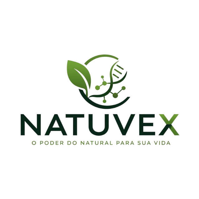 Logo Natuvex marca de produtos naturais para saúde e bem-estar no Brasil