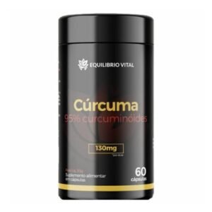 Cúrcuma 95% Curcuminóides 60 cápsulas Equilíbrio — embalagem