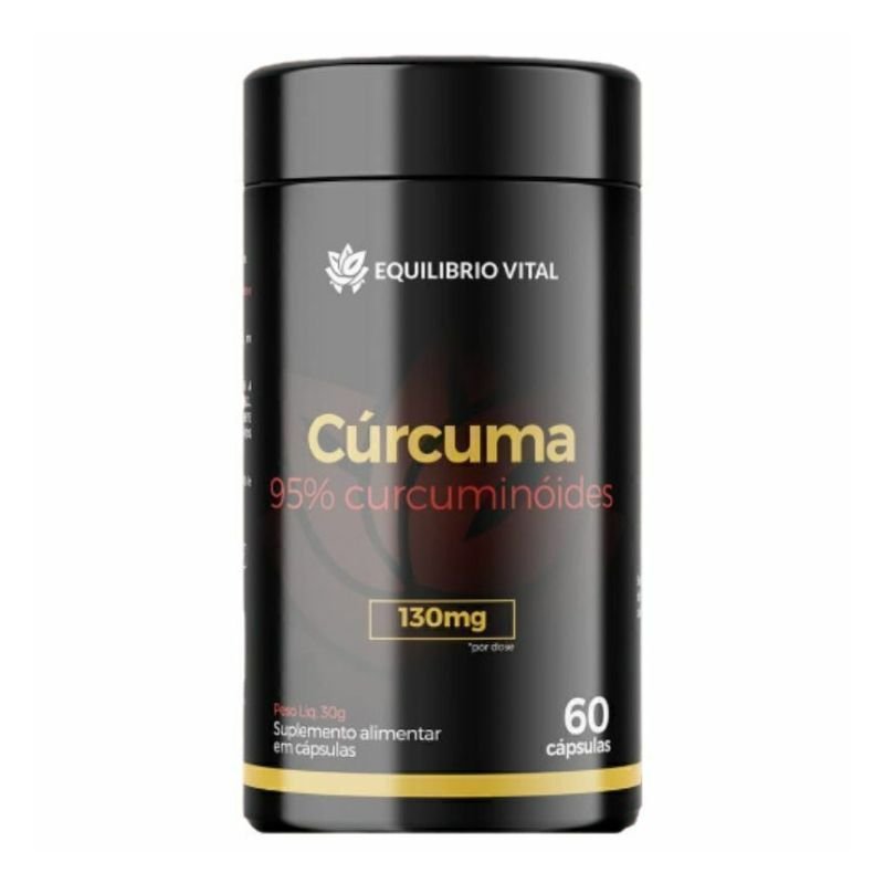 Cúrcuma 95% Curcuminóides 60 cápsulas Equilíbrio — embalagem