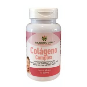 Colágeno Complex 60 cápsulas 500mg Equilíbrio — embalagem