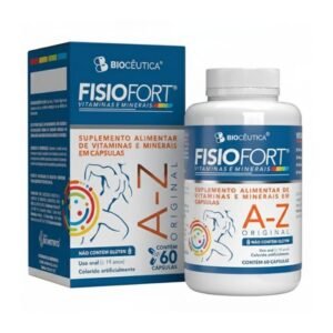 Fisiofort A-Z Vitaminas e Minerais 60 Cápsulas Biocêutica — embalagem