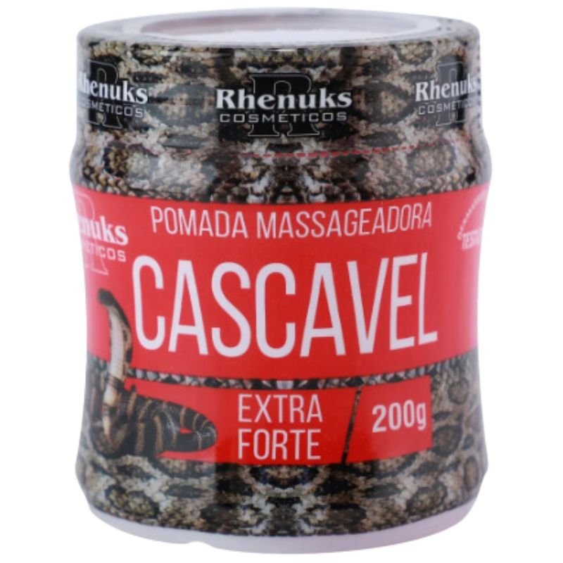 Pomada Cascavel 200g Rhenuks — embalagem
