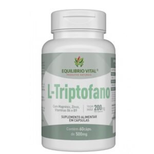 L-Triptofano 60 cápsulas 500mg Equilíbrio — embalagem