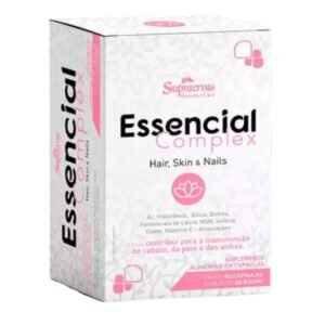 Essencial Complex Hair Skin & Nails 60 Cáps 500mg Supraervas — embalagem