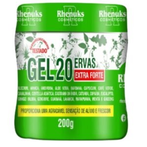 Gel Massageador 20 Ervas 200g Rhenuks — embalagem