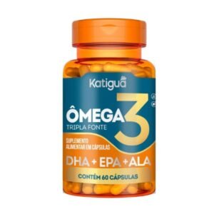 Ômega 3 Tripla Fonte 60 cápsulas 1000mg Katiguá — embalagem