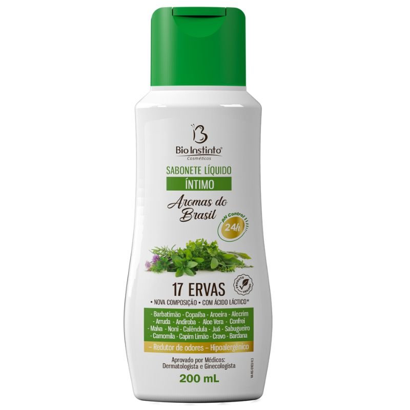 Sabonete 17 Ervas 200ml Bio Instinto — embalagem