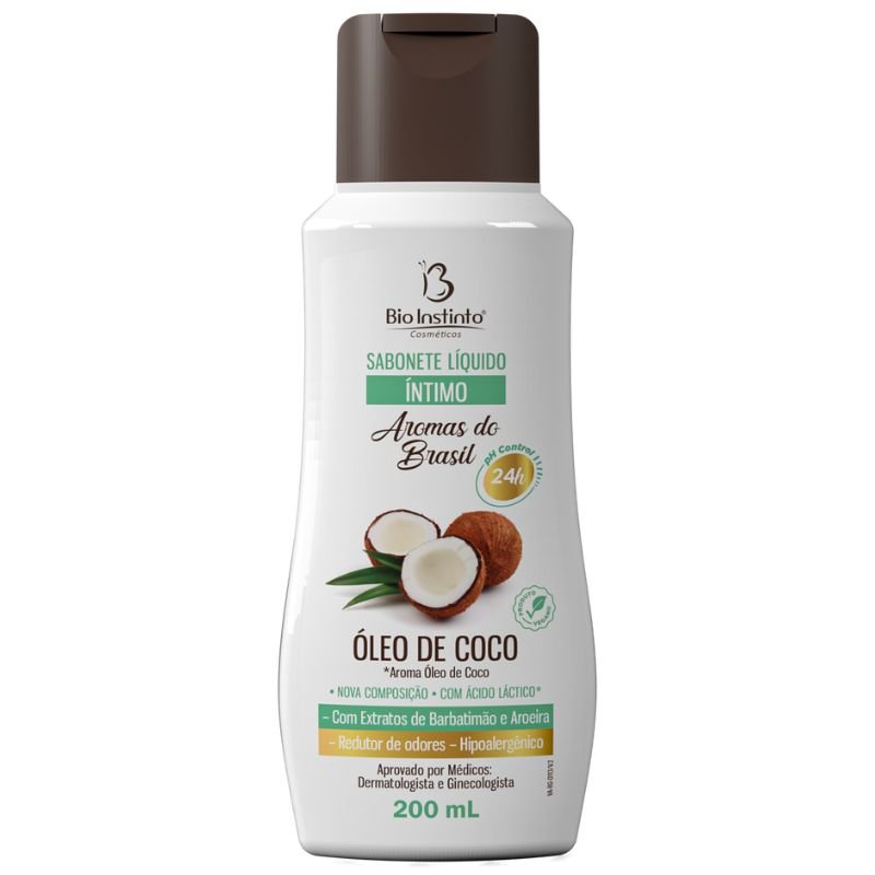 Sabonete Íntimo Óleo de Coco 200ml Bio Instinto — embalagem