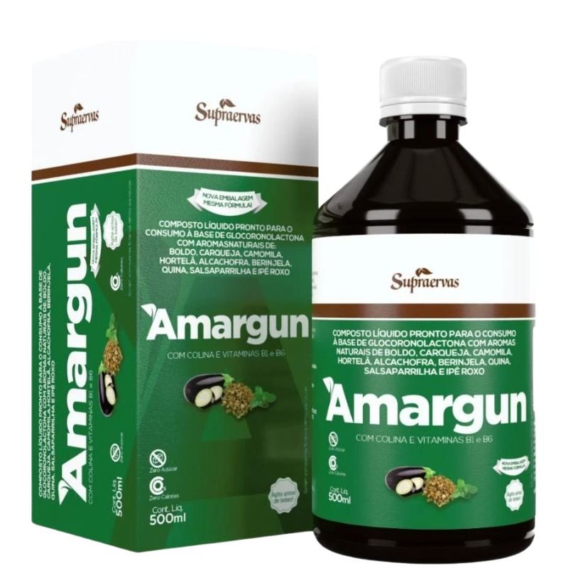 Chá Amargun 500ml SupraErvas — embalagem
