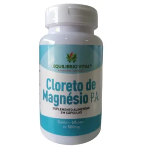 Cloreto de Magnésio P.A 60 Cápsulas 600mg Equilíbrio — embalagem