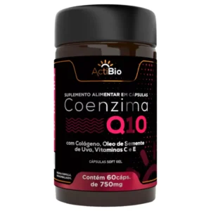 Coenzima Q10 60 cápsulas 500mg ActiBio — embalagem
