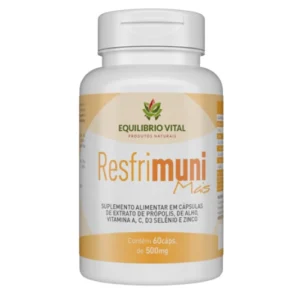 Resfrimuni Mais 60 Cápsulas 500mg Equilibrio — embalagem